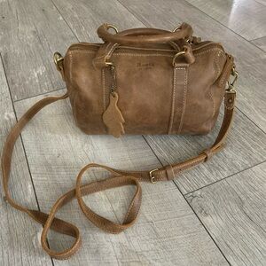 Roots mini Banff bag in tribe leather